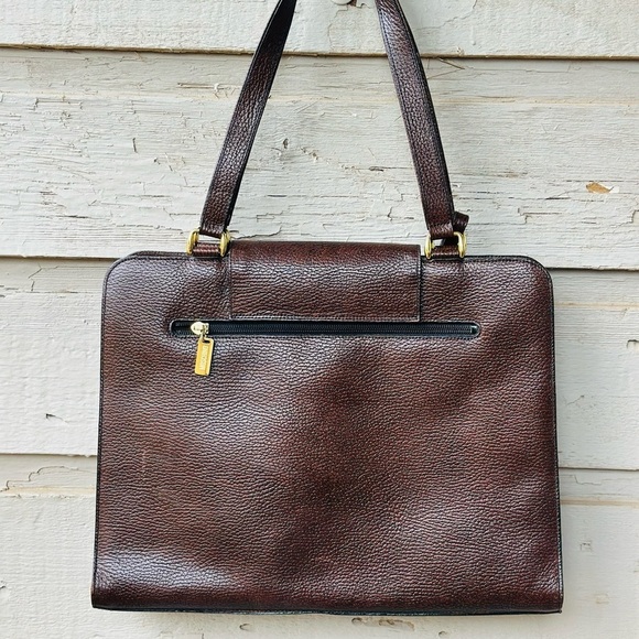 ❌SOLD❌MOSCHINO Brown Leather work/office bag. GUC❗️ - Picture 9 of 15